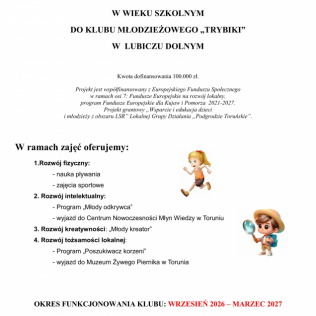 Zapraszamy do udziału w projekcie realizowanym przez Fundację TRYBIK